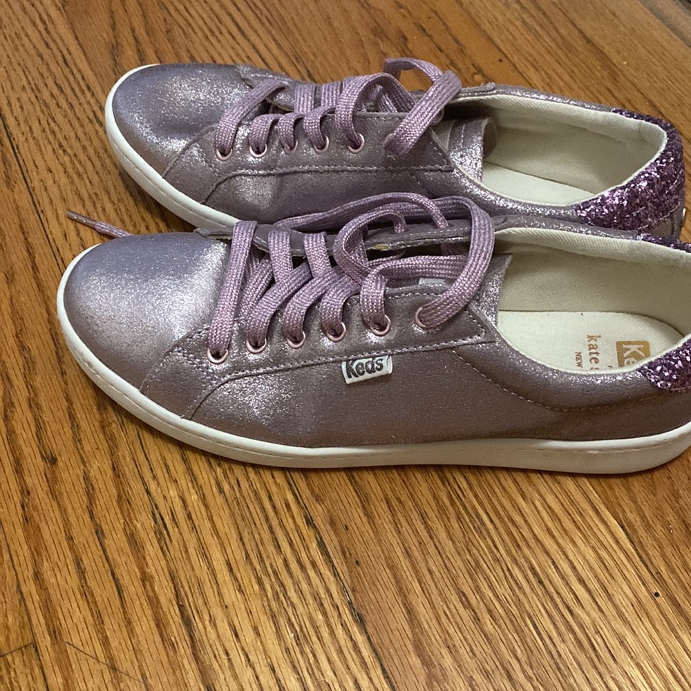 Keds Kate Spade purple glitter sneakers size 7